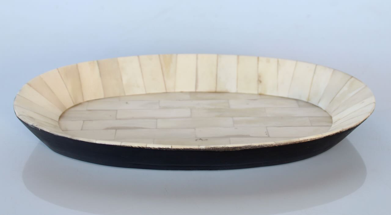 Natural Oval Bone Tray